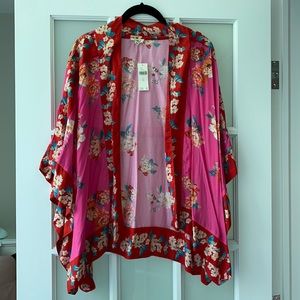 Anthropologie Floral kimono